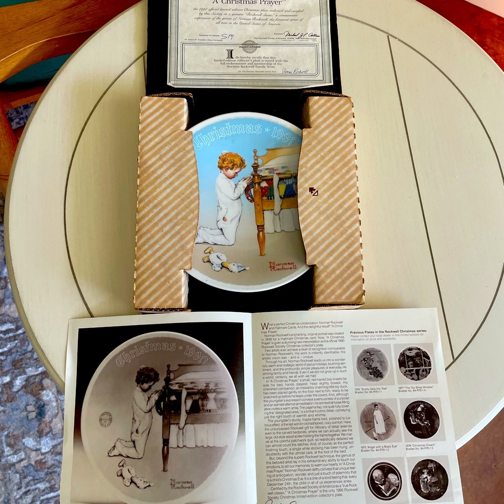 Norman Rockwell Collector plate